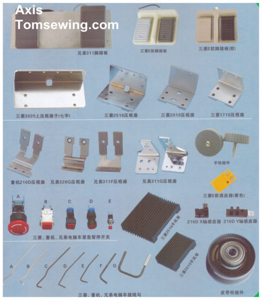 programmable-electronic-pattern-sewing-machine-cloth-feed mechanism-components