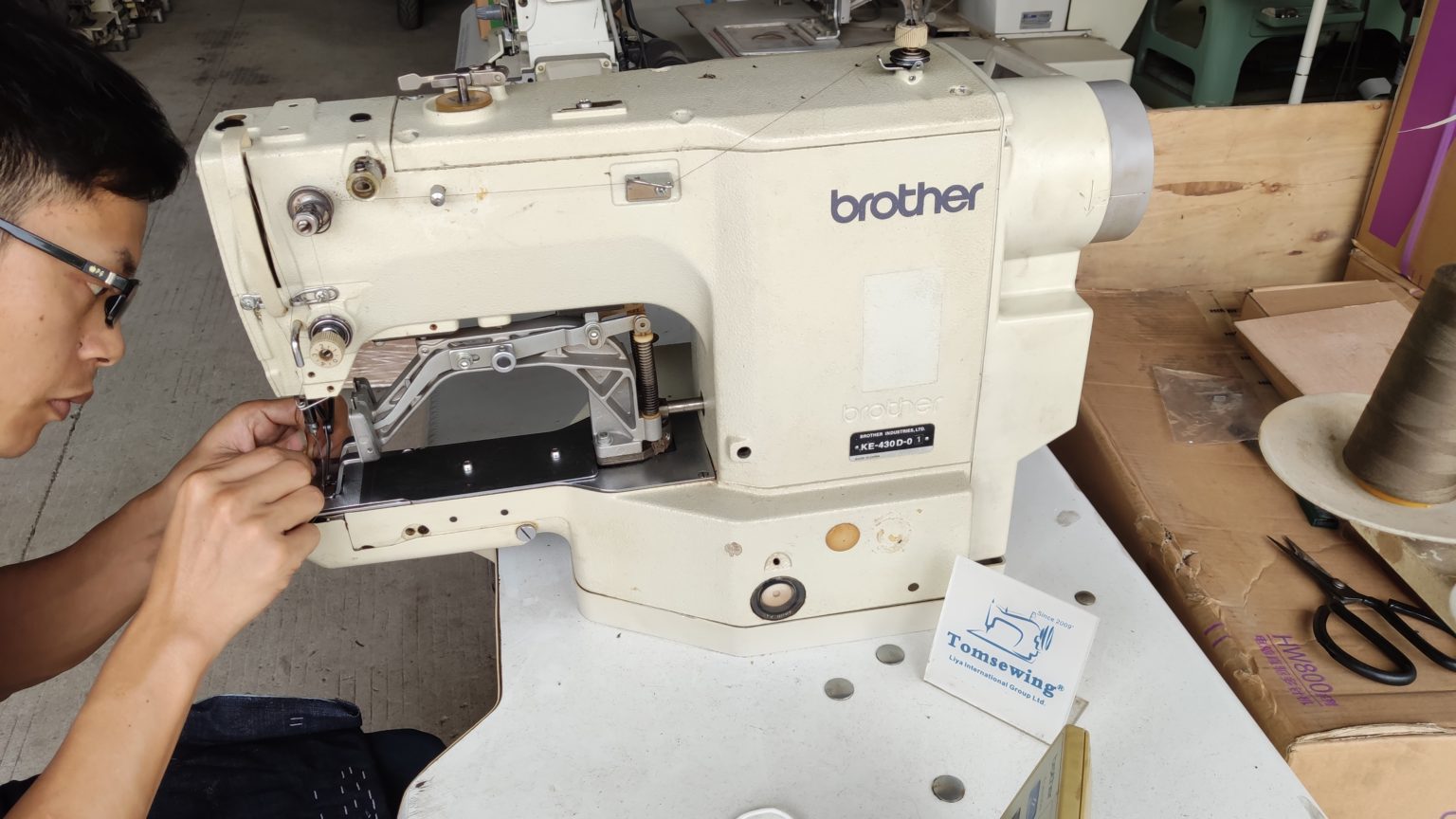 Brother KE430D Used Bar Tacking Sewing Machine Reconditioned