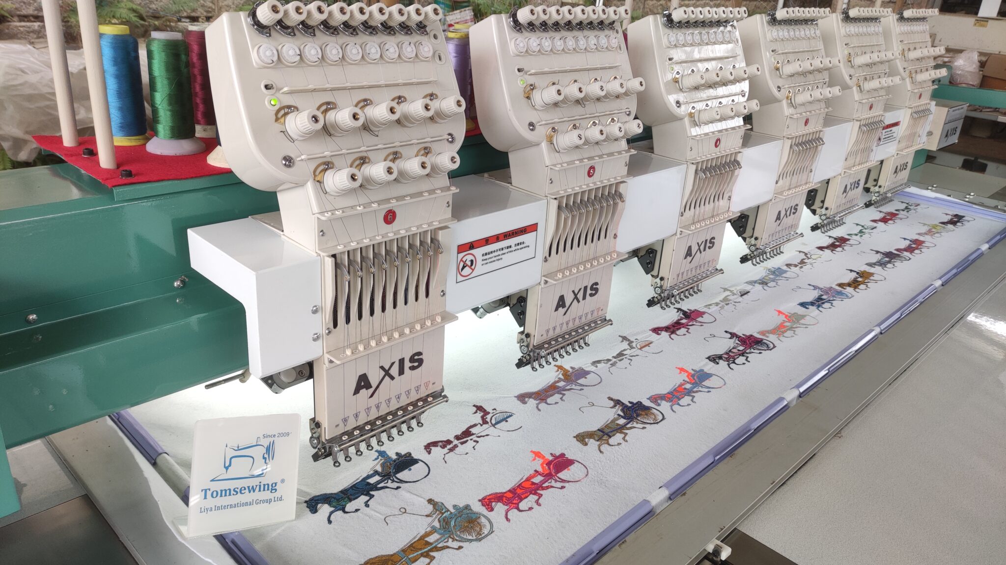 Used Multi Needle Embroidery Machine 6 head Axis 906