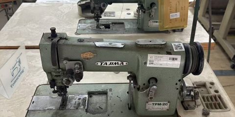 TAJIMA TPM-20 industrial machine post bed detail